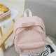 Solid canvas backpack